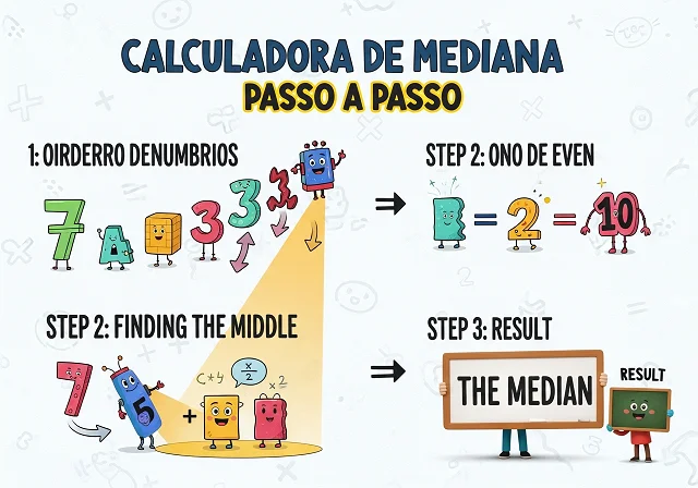Calculadora de Mediana Passo a Passo