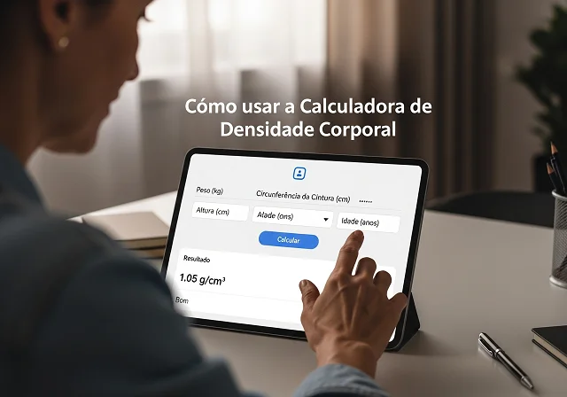 Como usar a Calculadora de Densidade Corporal