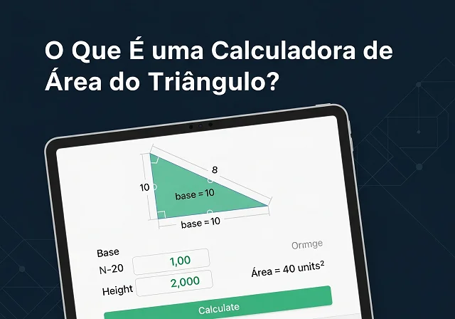 O Que É uma Calculadora de Área do Triângulo?
