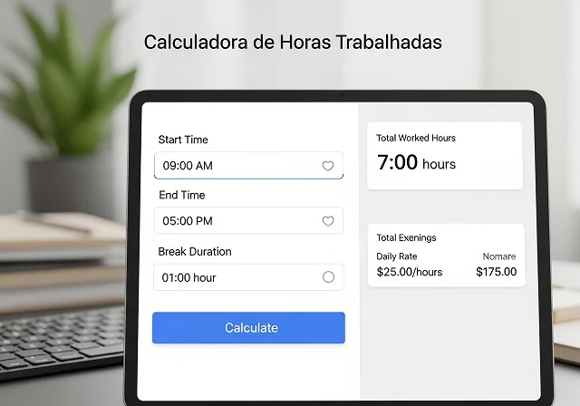 O que é uma Calculadora de Horas Trabalhadas?