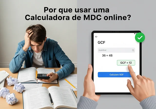 Por que usar uma Calculadora de MDC online?