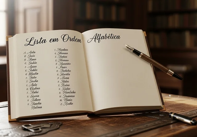 Lista em Ordem Alfabética