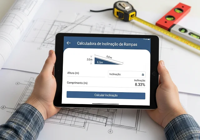 O que é uma Calculadora de Inclinação de Rampas?