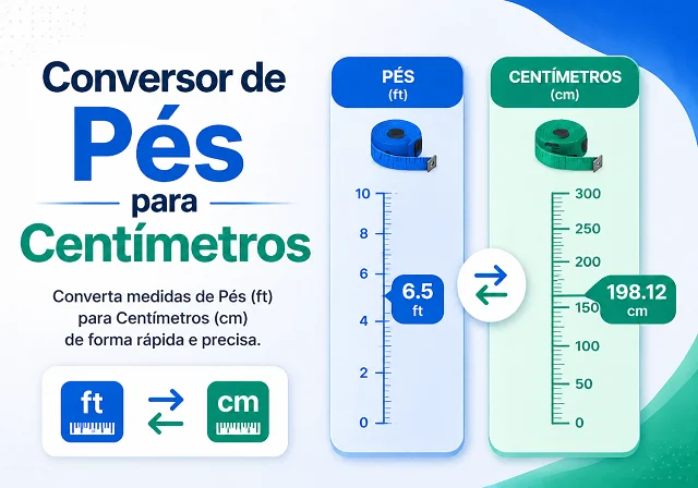 Conversor de Pés para Centímetros