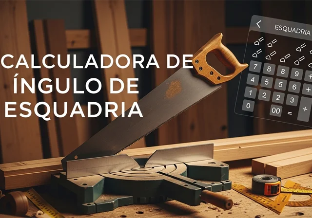 Calculadora de Ângulo de Esquadria