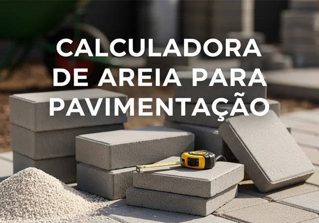 Calculadora de Areia para Pavimentação