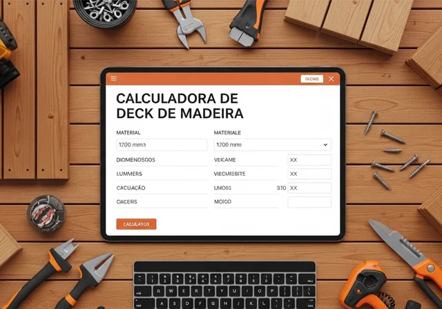 Calculadora de Deck de Madeira