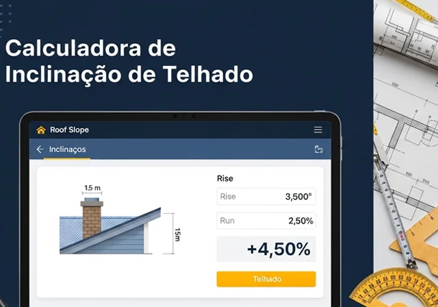 Calculadora de Inclinação do Telhado