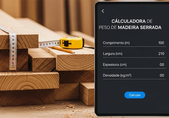 Calculadora de Peso de Madeira Serrada