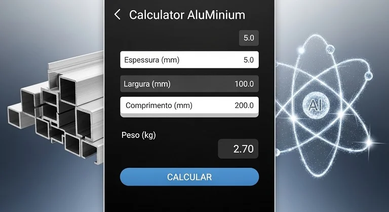 Como Funciona a Calculadora de Peso de Alumínio