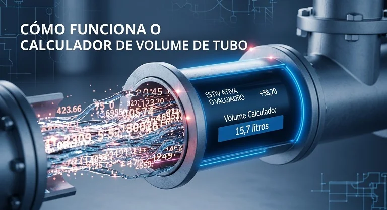 Como funciona a Calculadora de Volume de Tubos