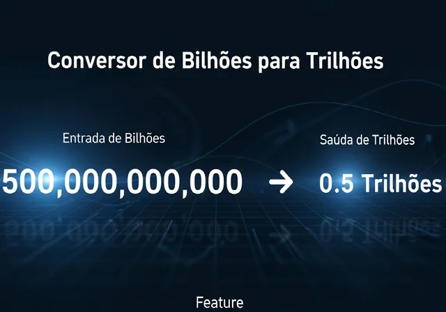 Conversor de Bilhões para Trilhões