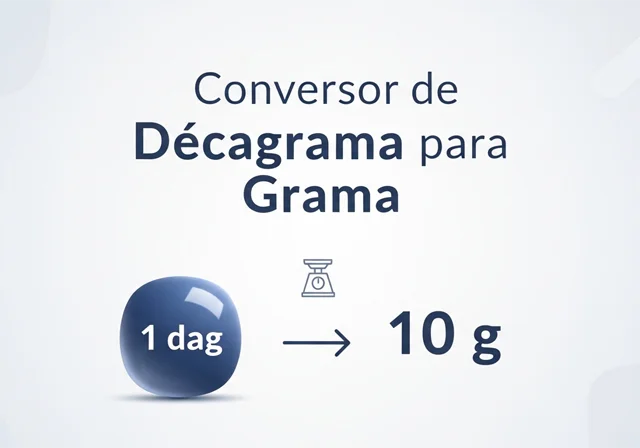 Conversor de Decagrama para Grama