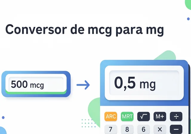 Conversor de mcg para mg