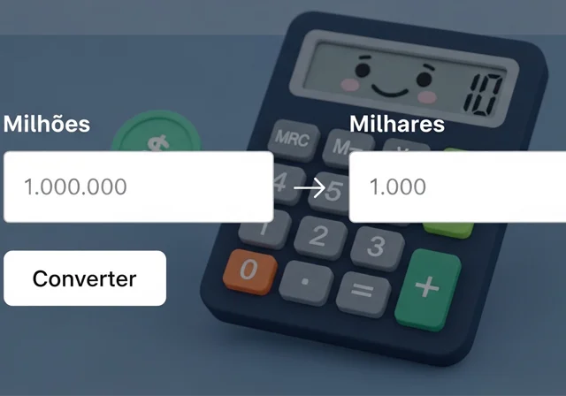 Conversor de Milhões para Milhares