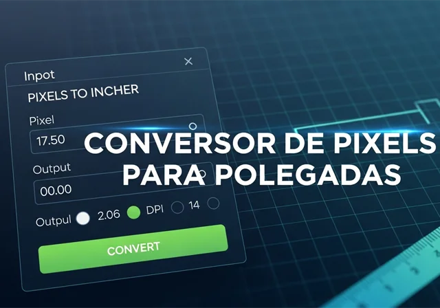 Conversor de Pixels para Polegadas