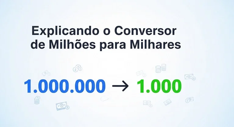 Explicação de Conversor de Milhões para Milhares