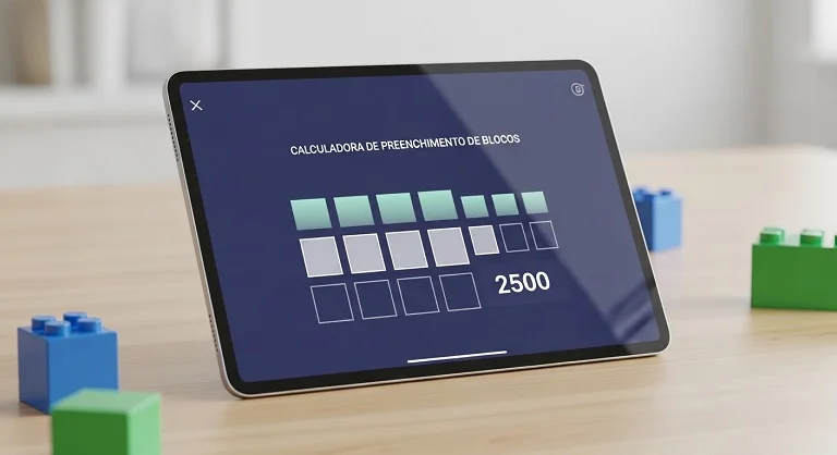 O que é a Calculadora de Preenchimento de Blocos?