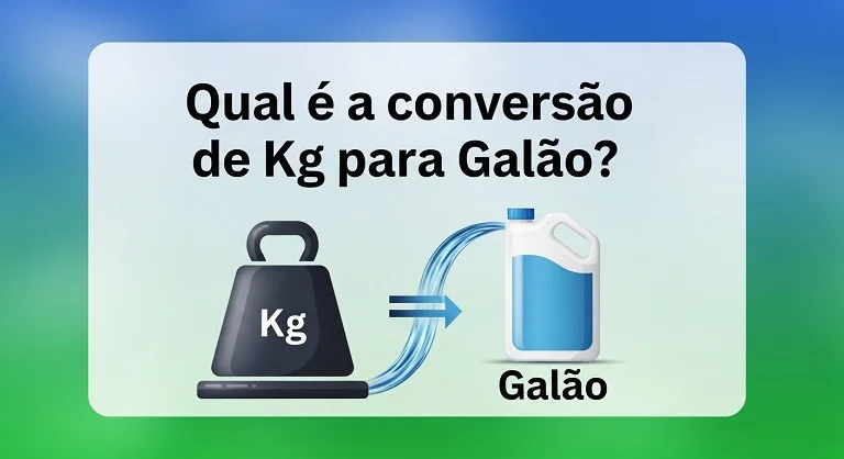 O que é a conversão de Kg para Galão?