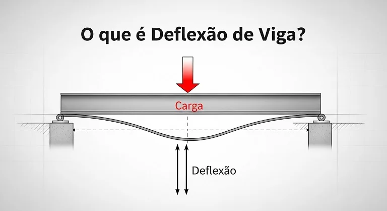 O que é Deflexão de Viga?