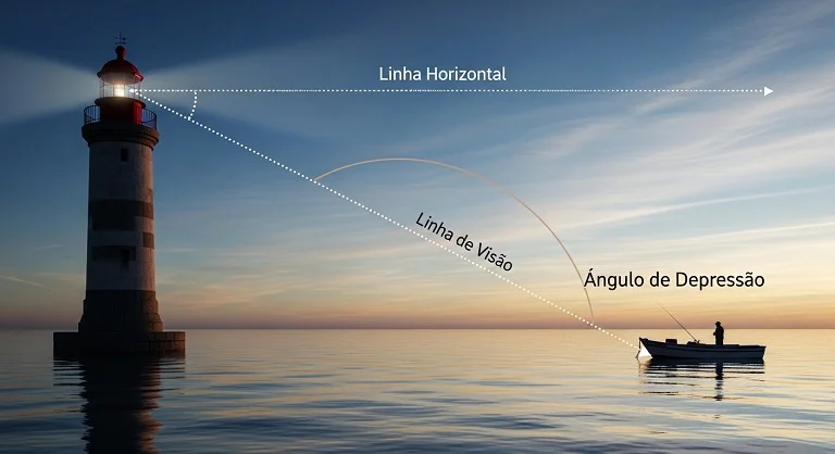 O que é o Ângulo de Depressão?