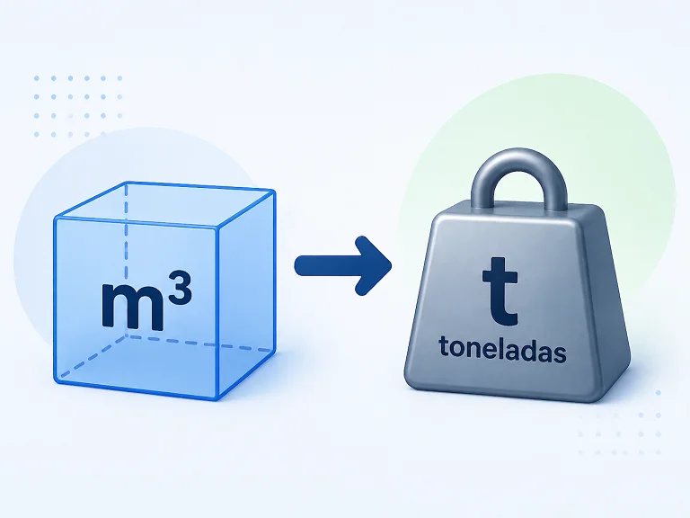 O que é uma Conversor de Metros Cúbicos para Toneladas