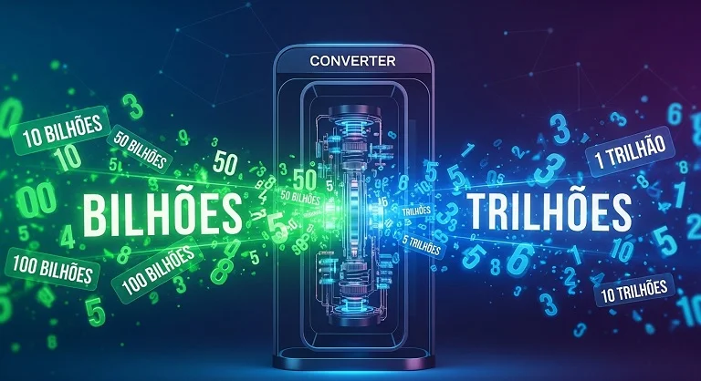 O que faz um conversor de bilhões para trilhões?