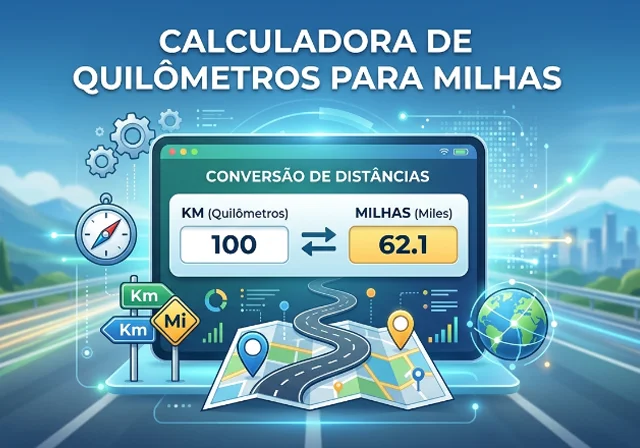 Calculadora de Quilômetros para Milhas