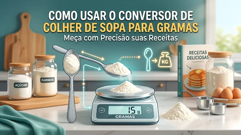 Como Usar o Conversor de Colher de Sopa para Gramas