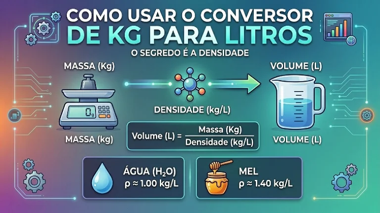 Como Usar o Conversor de Kg para Litros