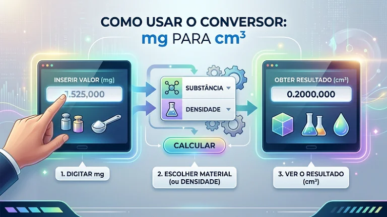 Como Usar o Conversor de mg para Centímetros Cúbicos