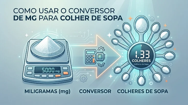 Como Usar o Conversor de mg para Colher de Sopa