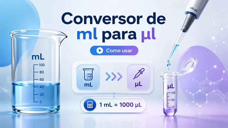 Como Usar o Conversor de ml para µl