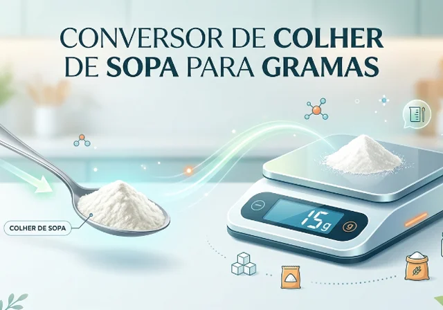Conversor de Colher de Sopa para Gramas