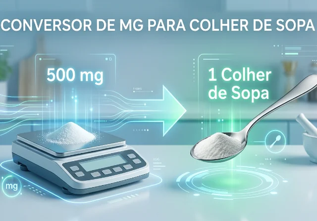 Conversor de mg para Colher de Sopa